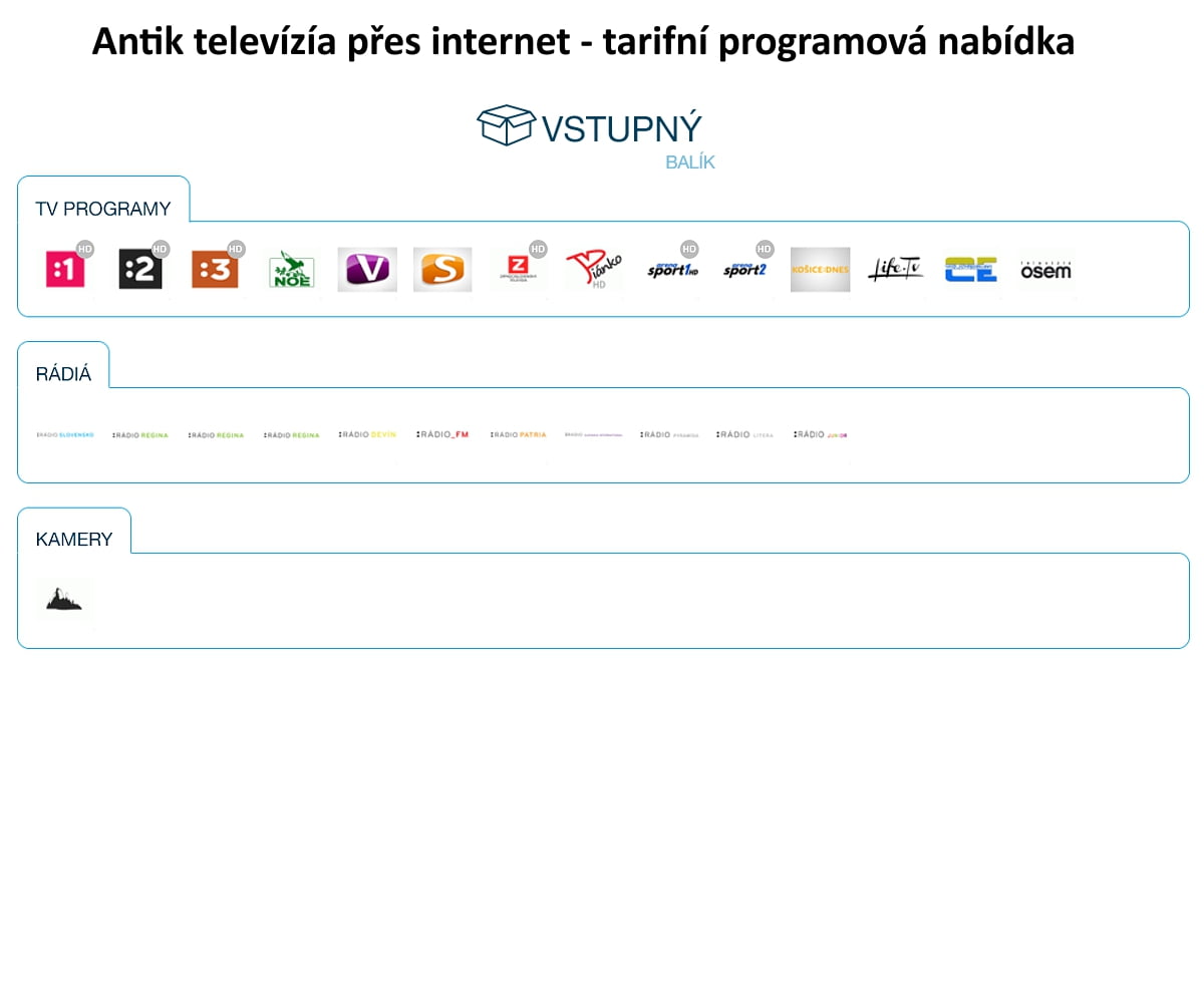 Programové nabídky Antik Telecom