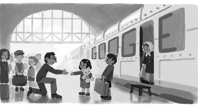 Google doodle - Sir Nicholas Winton - výročí