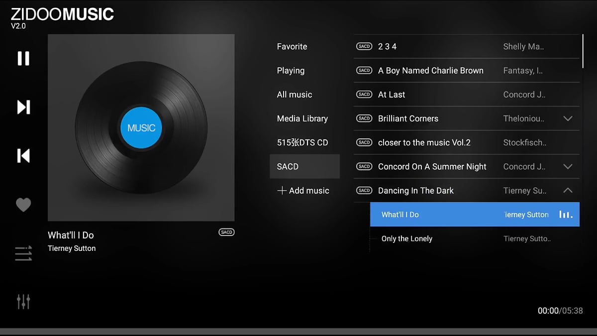 Zidoo Music 2.0