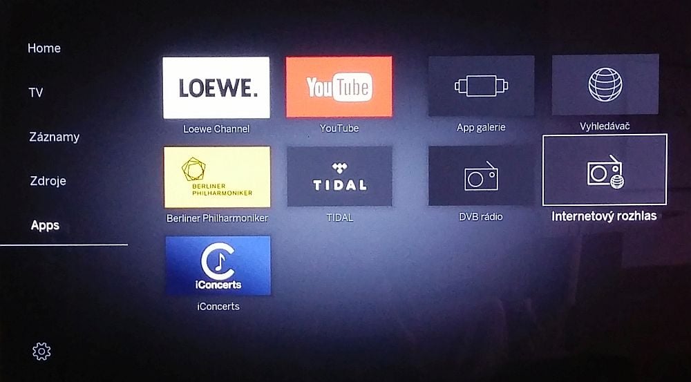 Loewe Bild 7.55-Internetové rádio