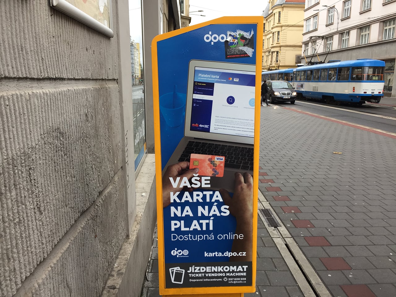 Bezkontaktní placení v MHD v Ostravě