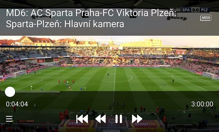 Tlačítko multidimenze (MD) vidíte v pravém horním rohu.