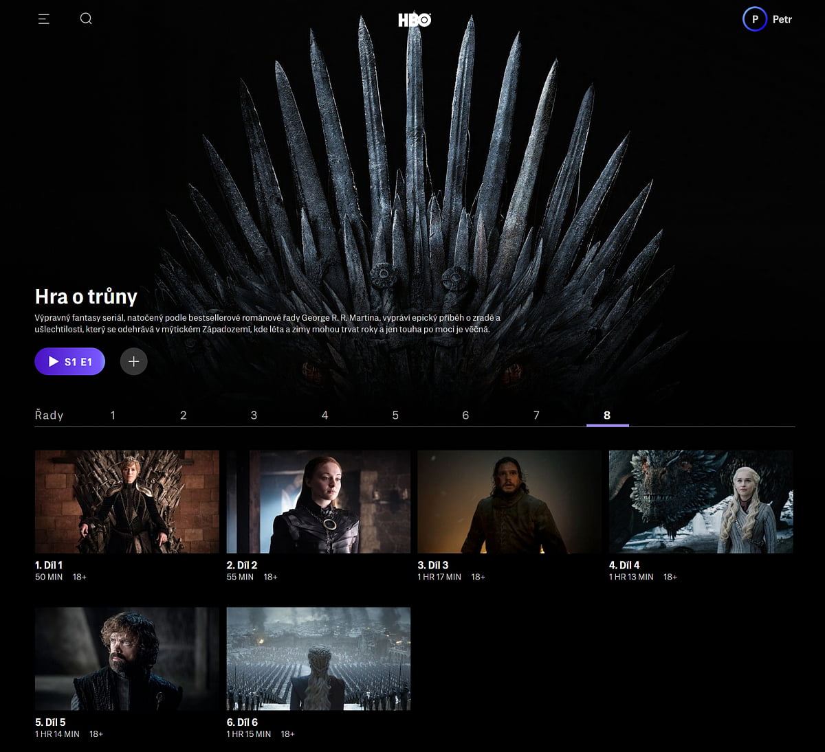 Hra o trůny v HBO Max