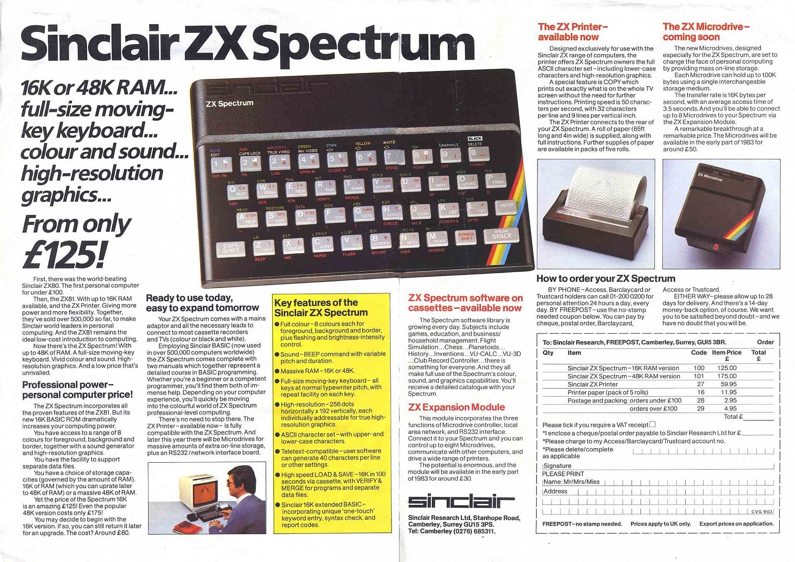 Dobové reklamy na ZX Spectrum.