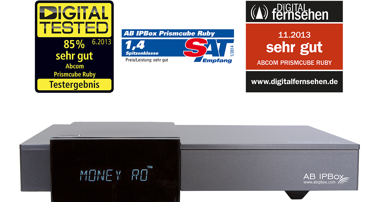 Fotogalerie přijímače AB IPBox PRISMCUBE RUBY