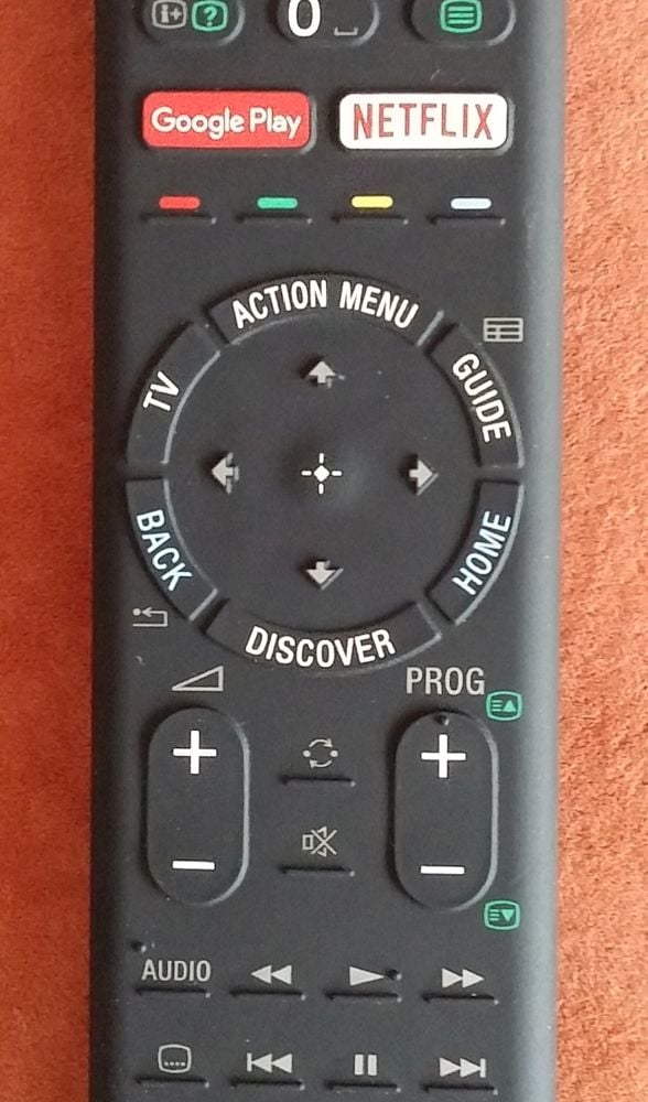 Sony KD-55XD8005 – Action menu a dálkový ovladač