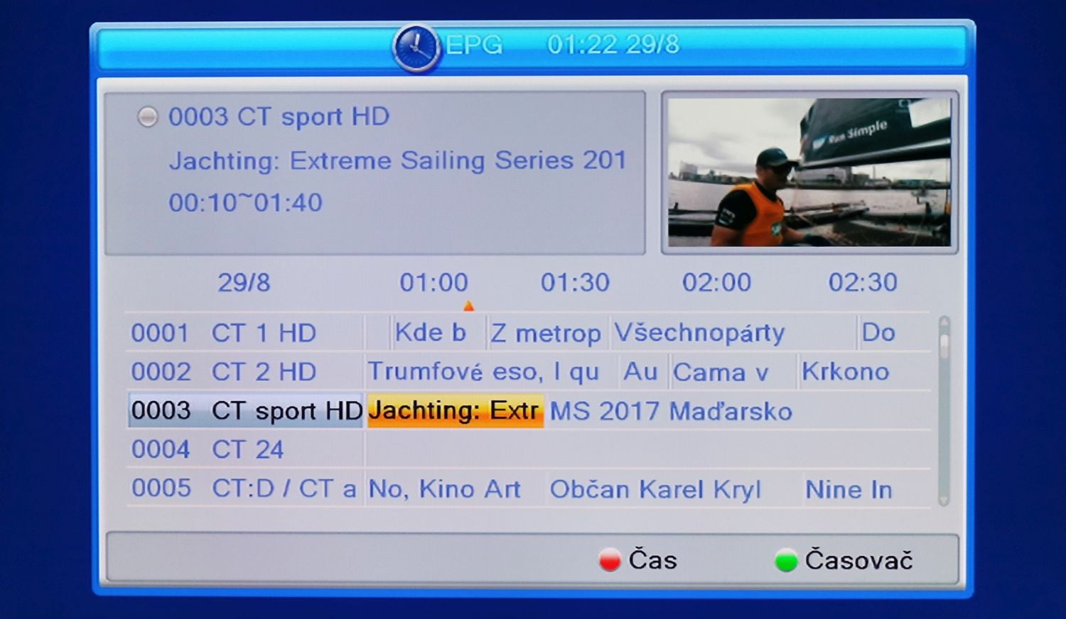 TeleSystem TS6820 T2 HEVC twin - EPG