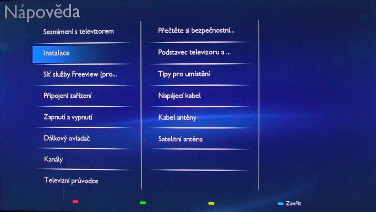 Philips 24PFS5231 – nápověda