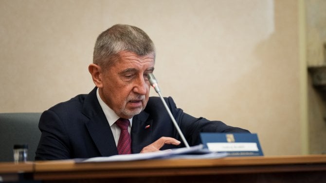 Andrej Babiš na zasedání vlády 5. ledna 2026