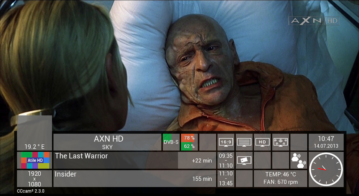 Další náhledy pořízené z přijímače VU+ Duo2