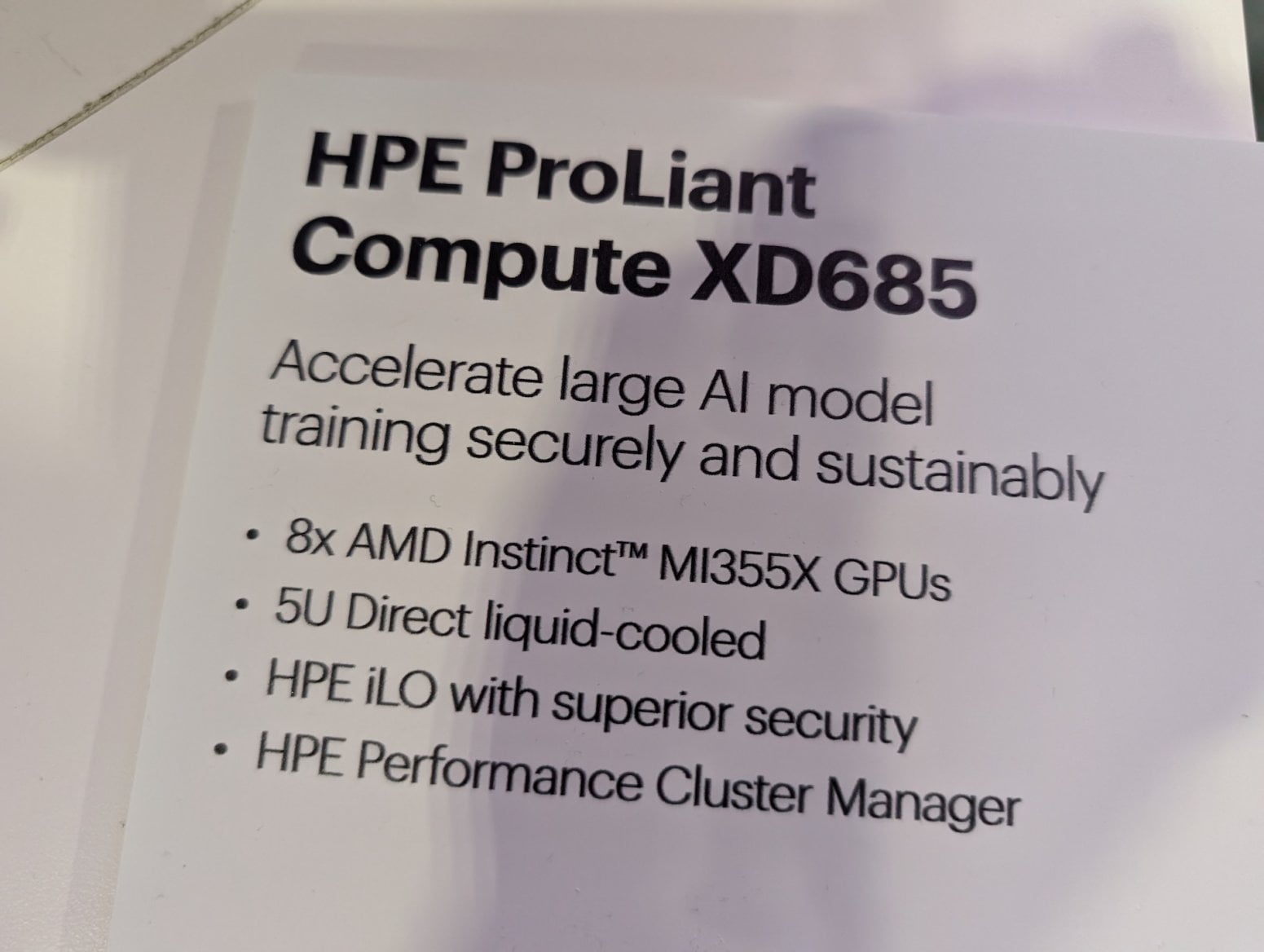HPE ProLiant Compute XD685