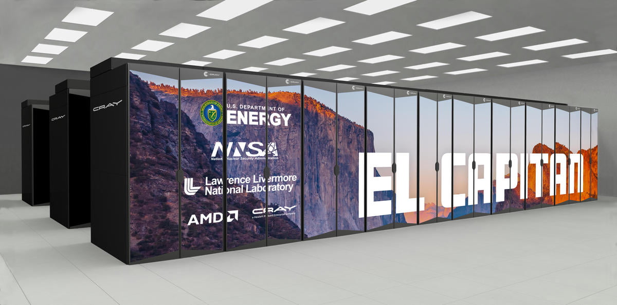 Superpočítač El Captain od Hewlett Packard Enterprise (Cray) má dosáhnout na 2 exaFLOPS