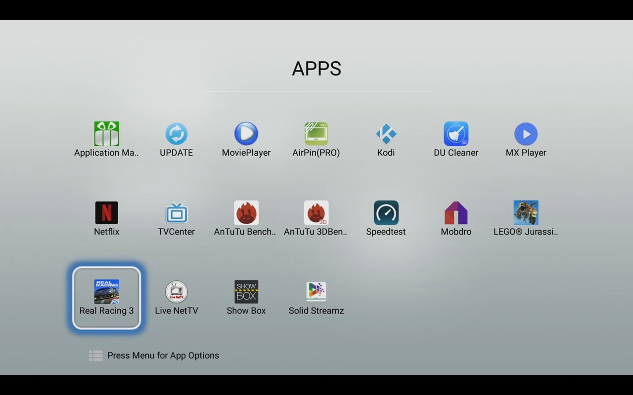 Uživatelské prostředí Mecool a systém (verze s Android 6.0)