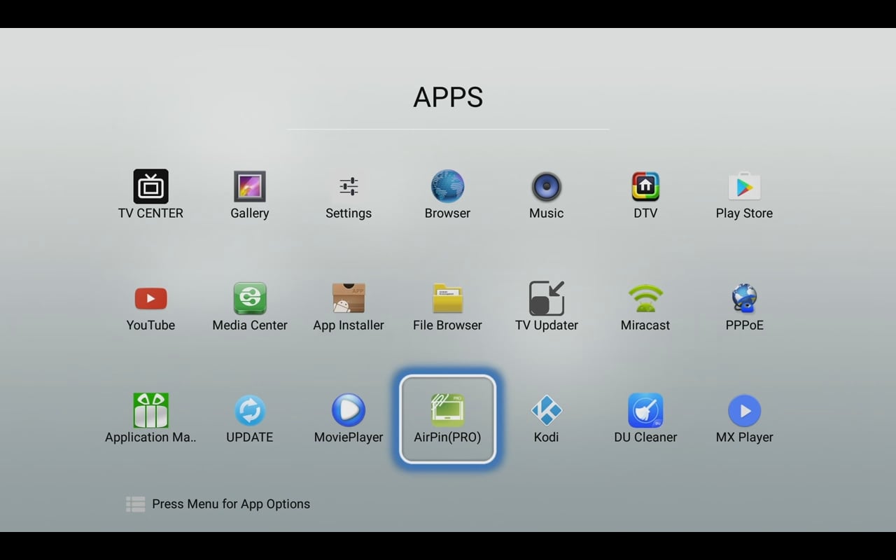 Uživatelské prostředí Mecool a systém (verze s Android 6.0)