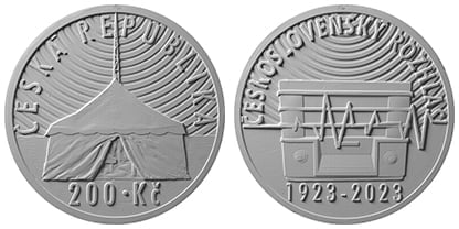 Třetí cenu obdržel návrh Jiřího Hanuše, DiS., za výtvarně působivý motiv soustředných kruhů na obou stranách a za ztvárnění historického rozhlasového přijímače.