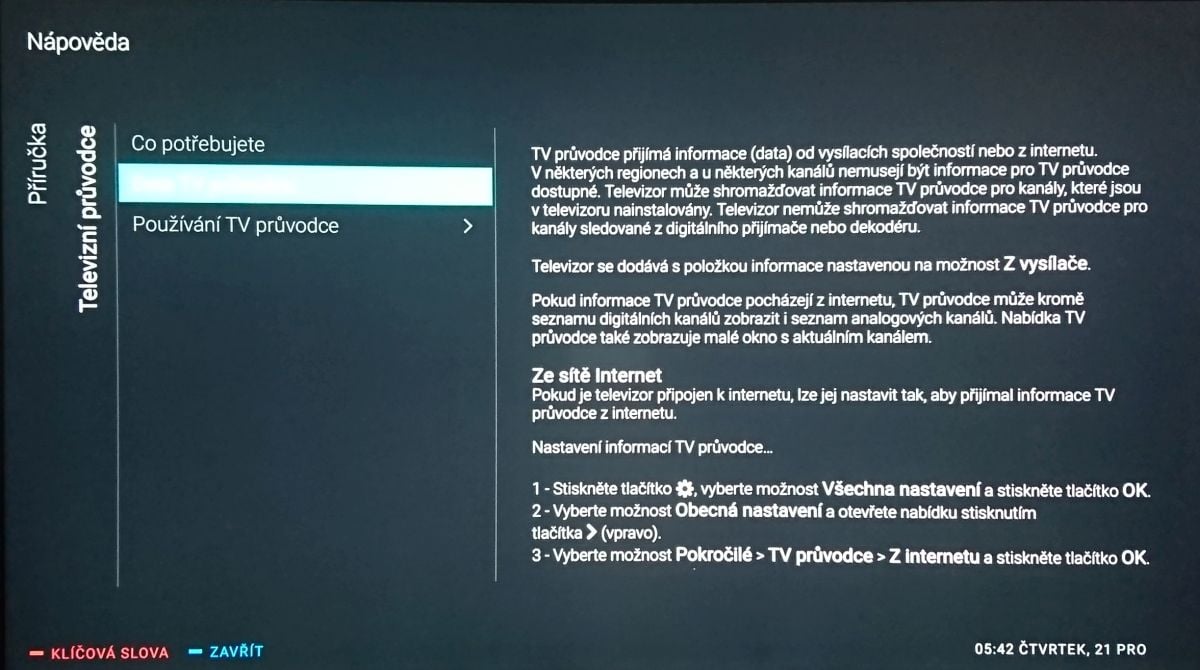 Philips 49PUS7502 - EPG