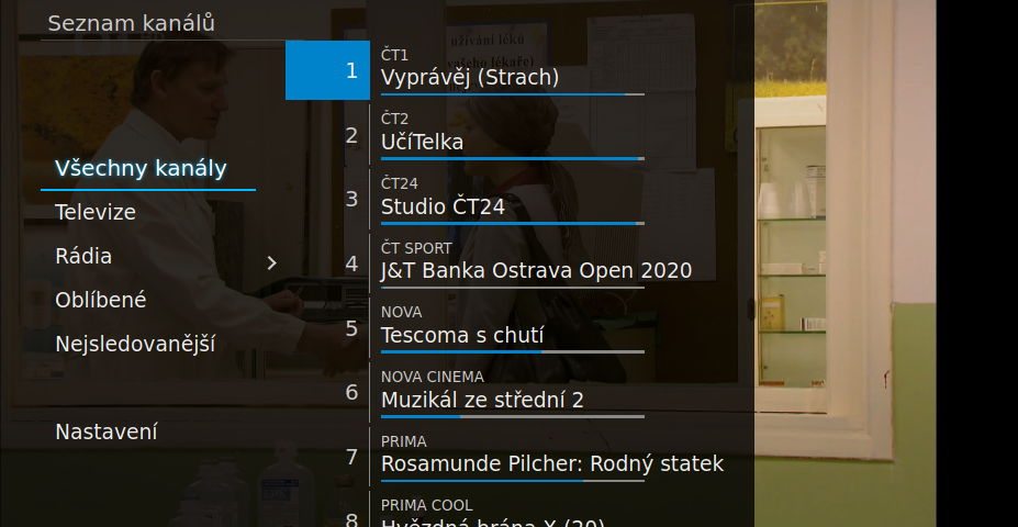 SledováníTV pro televizory Toshiba, Hitachi, JVC, Panasonic ad.
