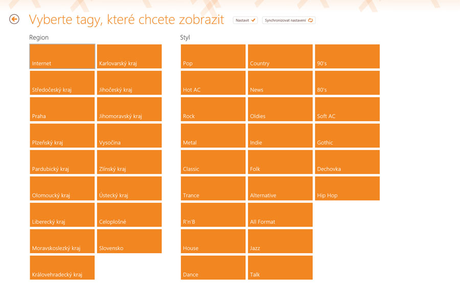 Nová aplikace Play.cz s internetovými rádii pro pro Windows 8