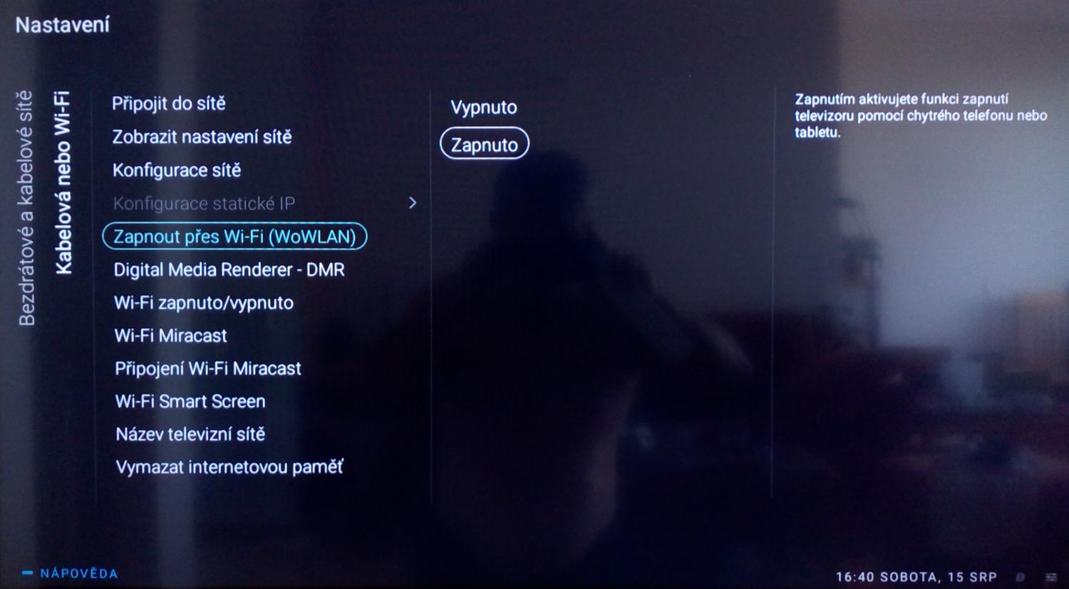 Philips 40PFH6510 - menu sítě