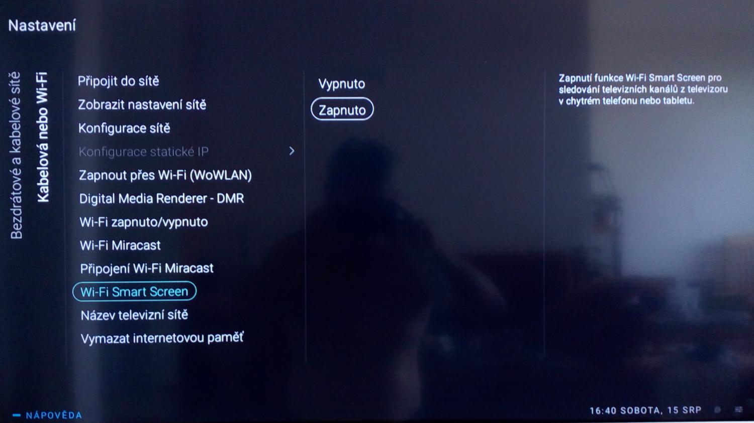 Philips 40PFH6510 - menu sítě