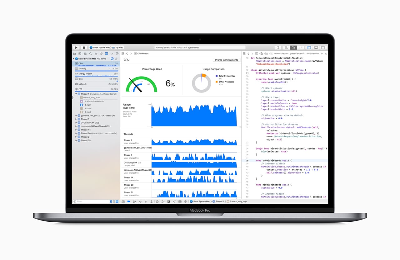 Vylepšené notebooky Apple MacBook Pro (léto 2018)