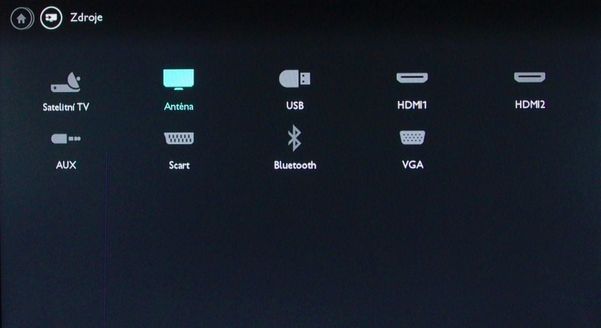 Mezi rozhraními jednak najde vstup do multimédií (USB), jednak na Bluetooth audio.