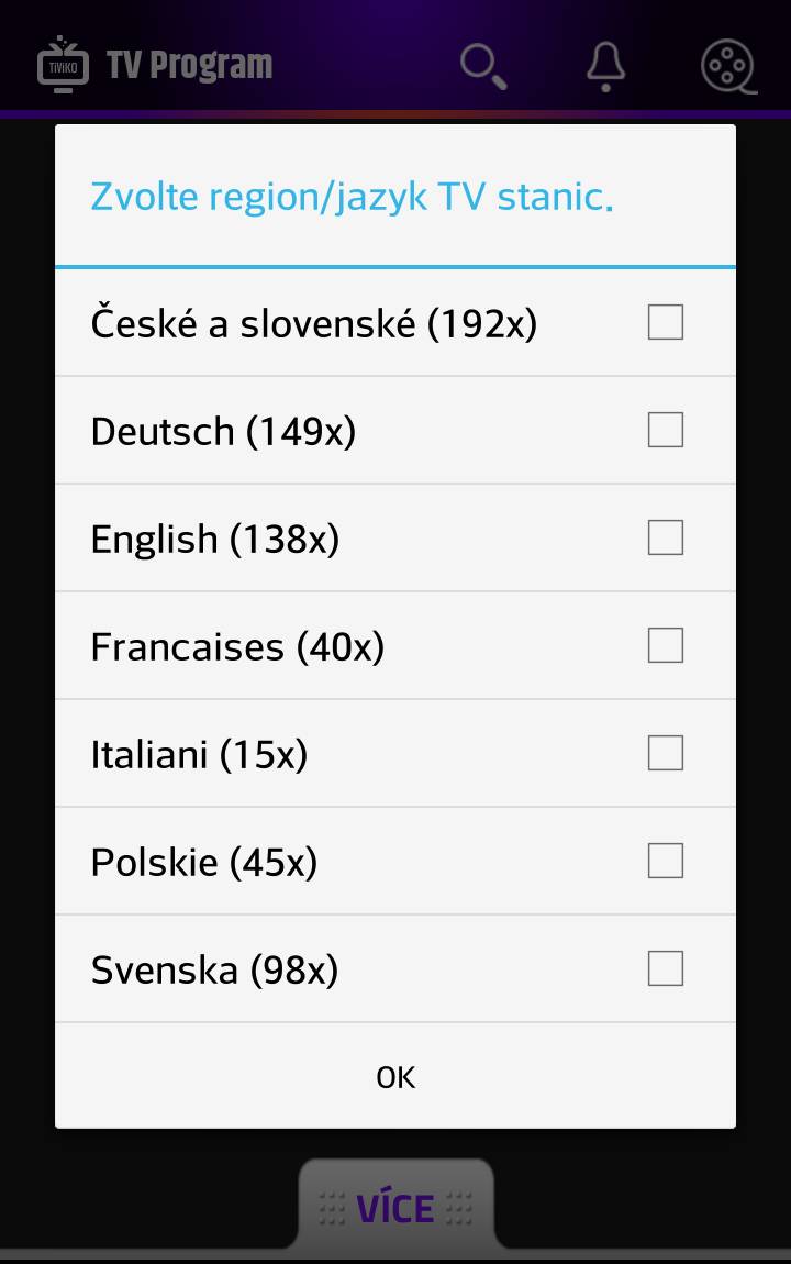 Tiviko galerie - aplikace Android