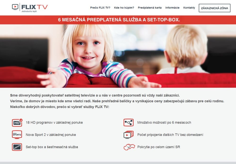 Flix TV startuje na Slovensku