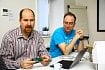 Za projektem stojí správce české národní domény, sdružení CZ.NIC. Na fotce je výkonný ředitel sdružení Ondřej Filip (vlevo) a vedoucí projektu Turris Patrick Zandl (vpravo).