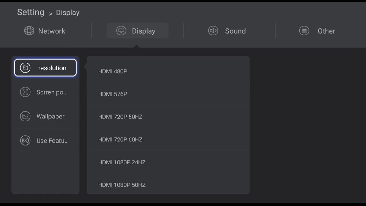 Zidoo H6 Pro - Uživatelská nastavení – základní 1/2