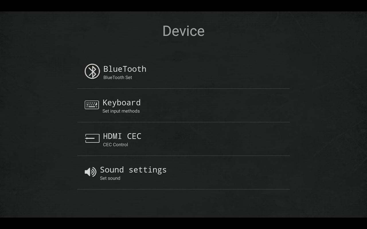 M12N Menu nastavení
