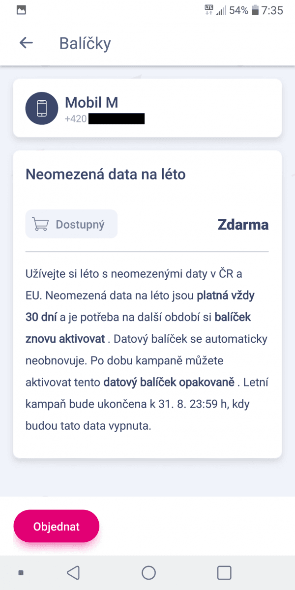 T-Mobile a letní akce s neomezenými daty