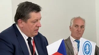 Michal Stachník na jednání v NÚKIBu