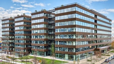 Brumlovka, budova Delta, sídlo českého Microsoftu a HP