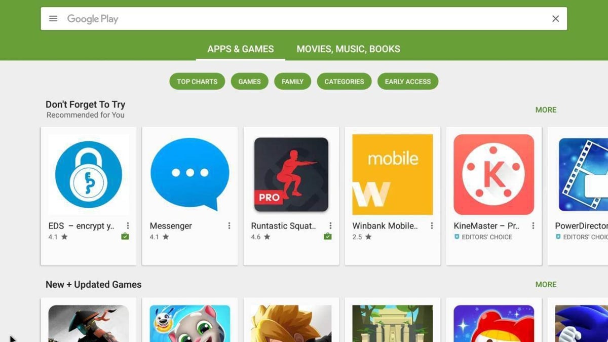 OTA update, Google Play a mediální centra