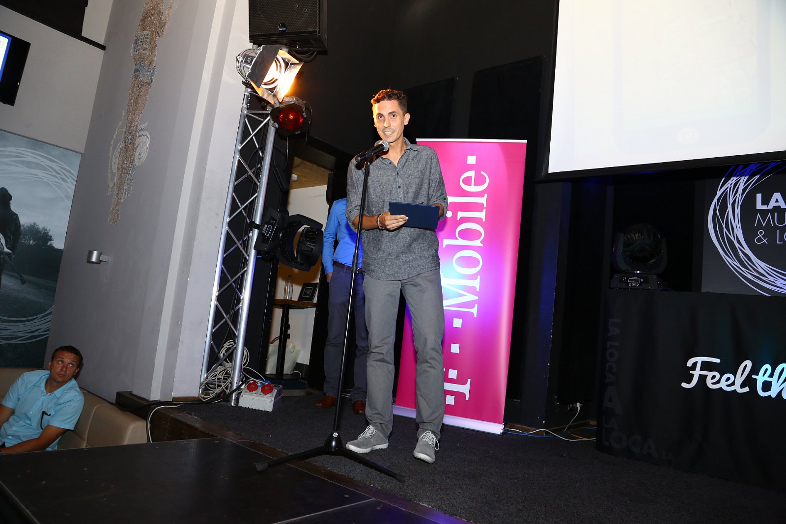 Martin Fuks ze společnosti Seznam.cz při přebírání jedné z cen.