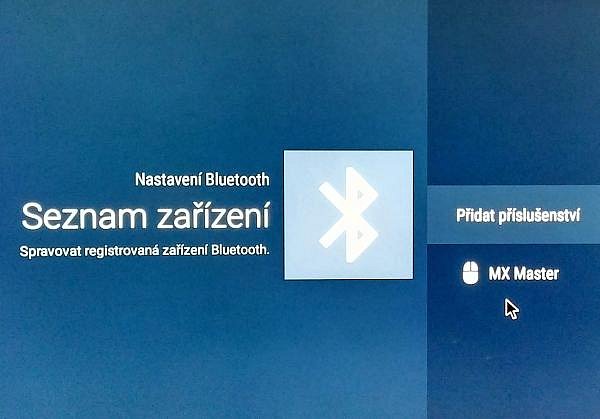 Sony si u Android TV udělalo vlastní kurzor. Google ho totiž zrušil. K mému překvapení jsem přes Bluetooth připojil i výtečnou myš Logitech MX Master.