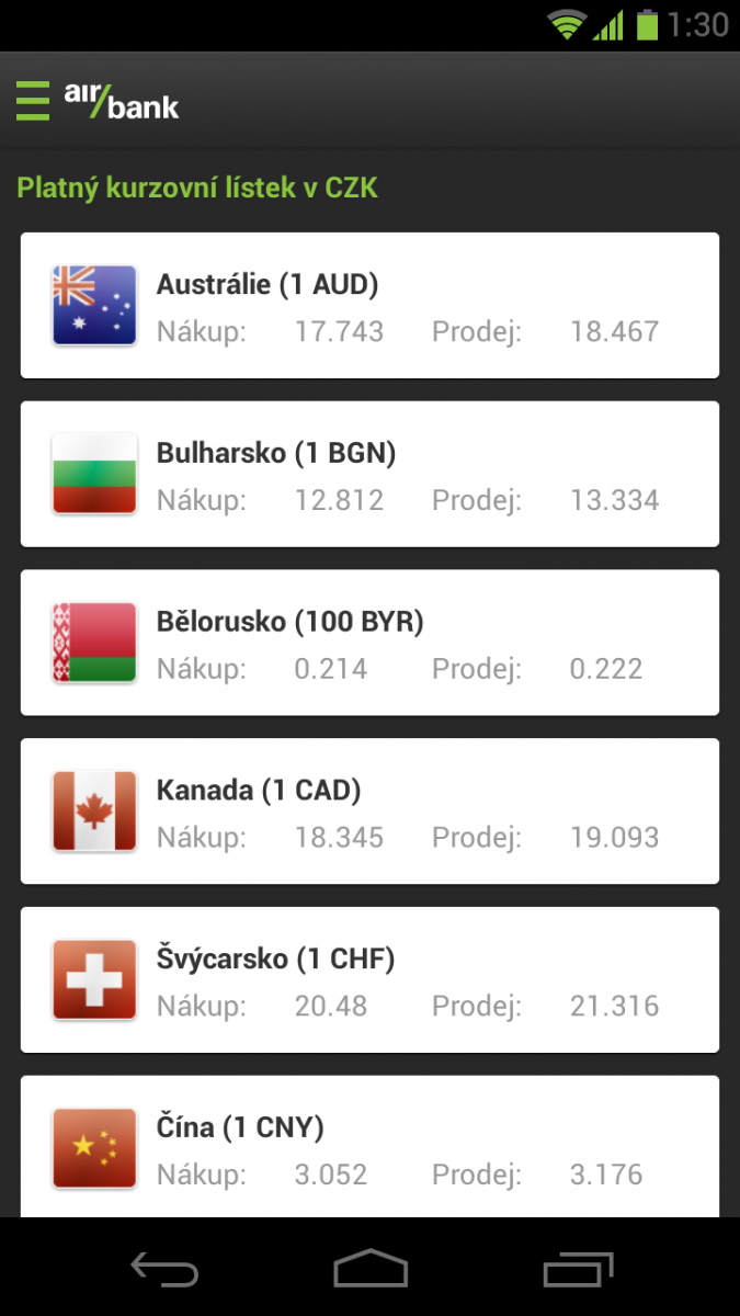 Air Bank pro Android