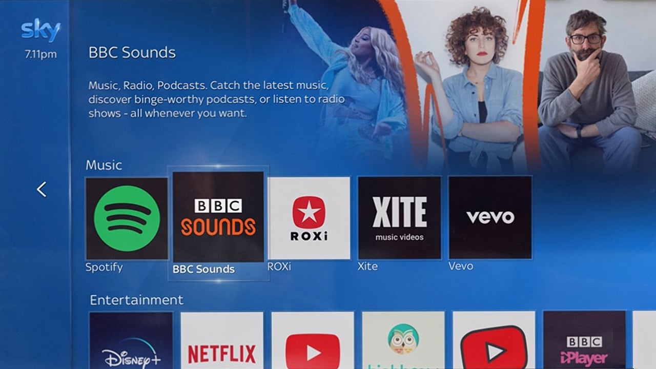 Ukázky uživatelského rozhraní Sky Q po aktuálním upgrade