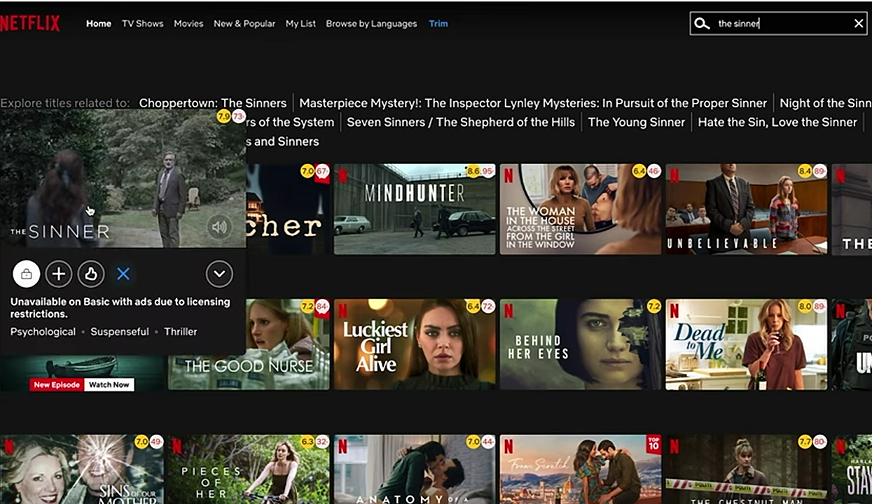 Uživatelské rozhraní ve variantě „Basic with Ads“