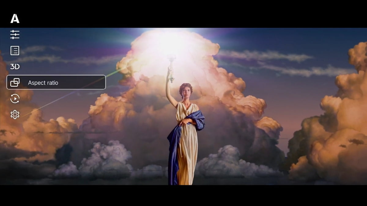 Zidoo Z1000 - kontextové menu