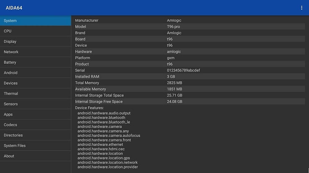 Uživatelské prostředí a benchmarky boxů T 96 Pro / Pro Plus