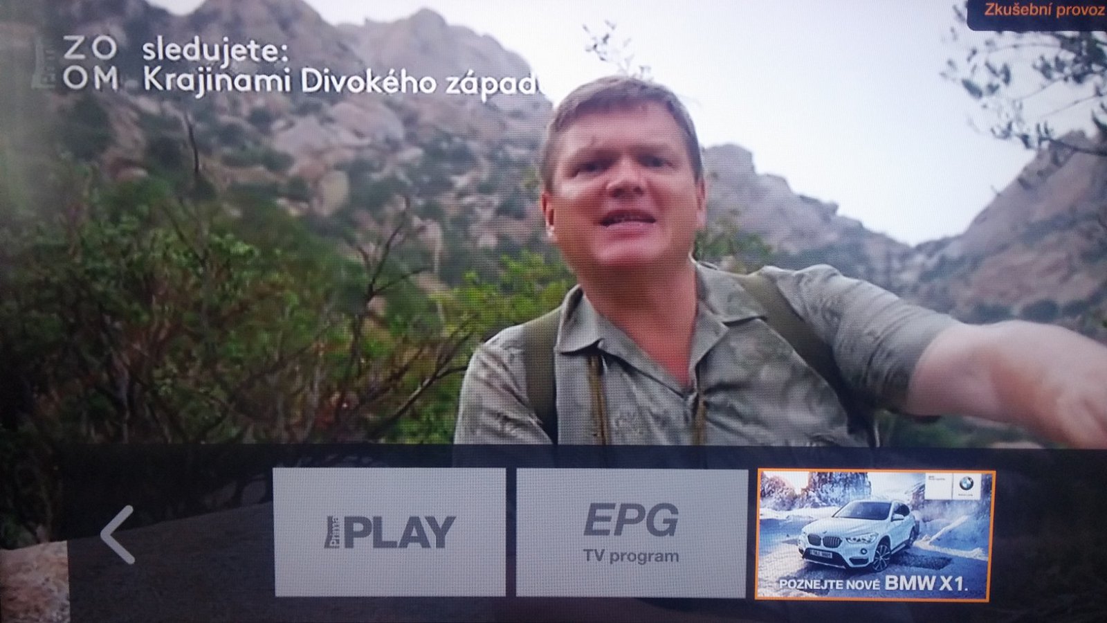 Hybridní vysílání televize Prima s aplikací automobilky BMW