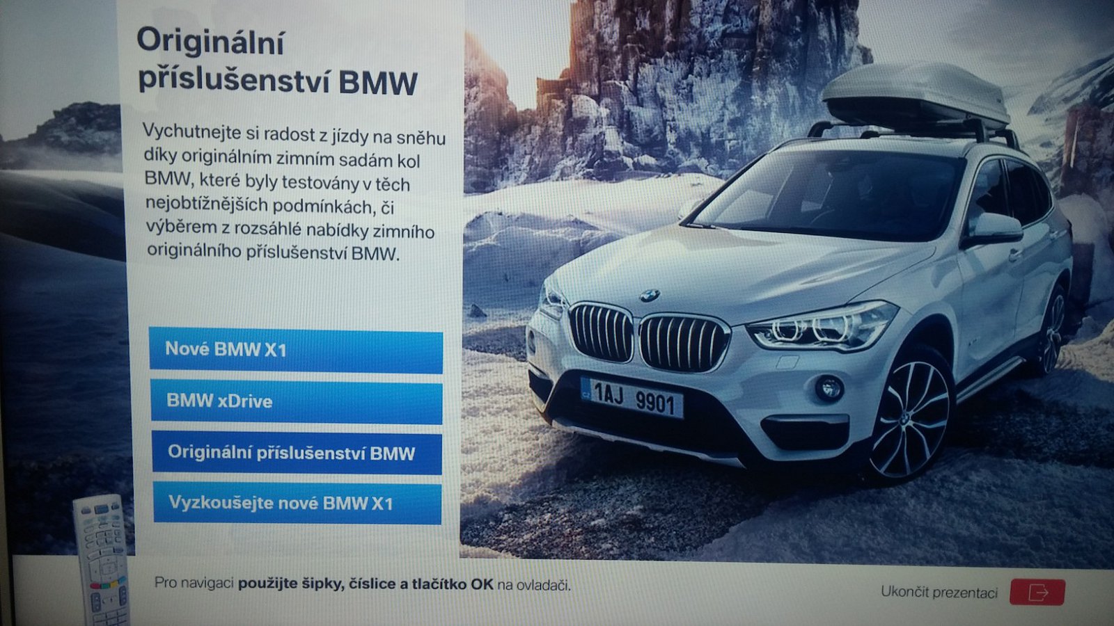 Hybridní vysílání televize Prima s aplikací automobilky BMW