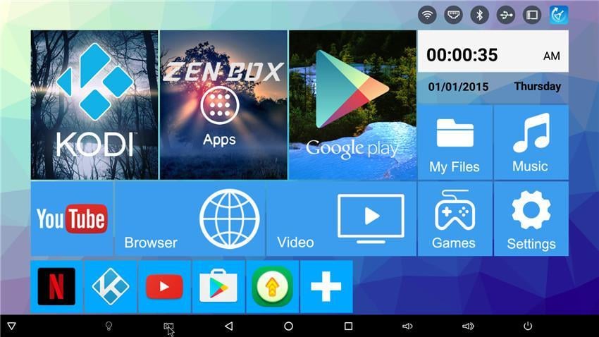 Uživatelské prostředí – Zen Box M3