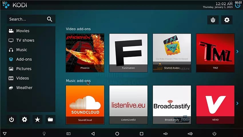 Uživatelské prostředí – Zen Box M3