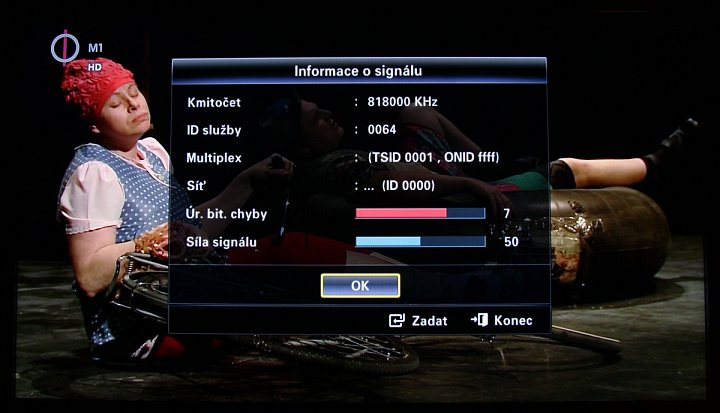 Multiplex A (Maďarsko)
kanál: 64
vysílač: Kab-hegy
výkon: 50 kW
vzdálenost od vysílače: 440 km