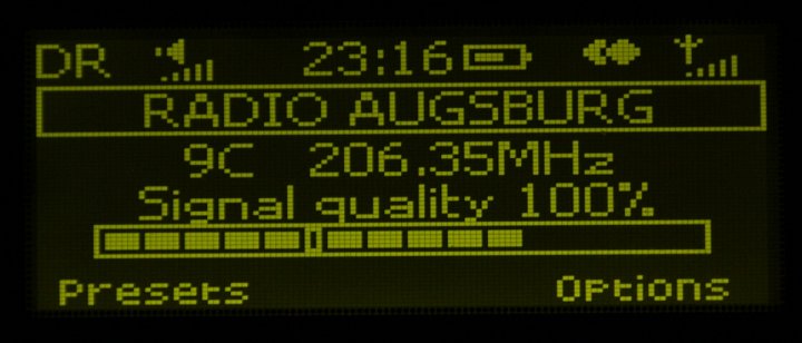 Radio Augsburg (Německo)
multiplex 9C: Augsburg
vysílač: Augsburg/Hotelturm
výkon: 3,6 kW
vzdálenost od vysílače: 240 km