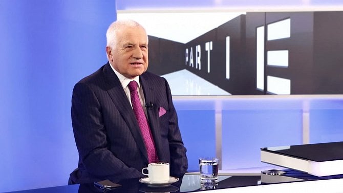 Václav Klaus v pořadu Partie TV Prima