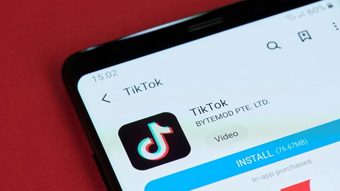 TikTok - mobilní aplikace